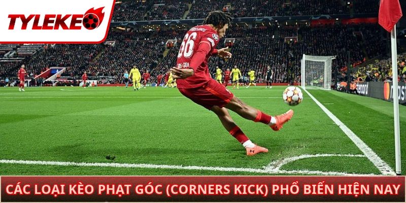 Các loại kèo phạt góc (Corners Kick) phổ biến hiện nay