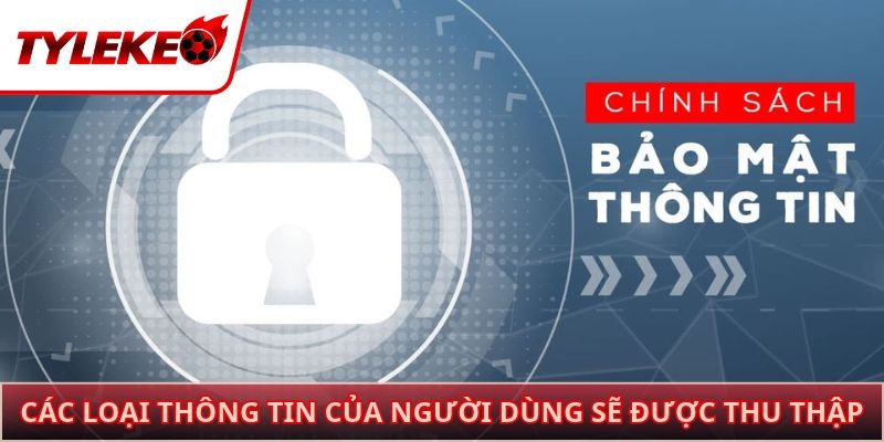 Các loại thông tin của người dùng sẽ được thu thập