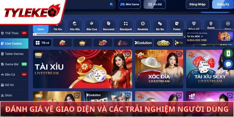 Đánh giá về giao diện và các trải nghiệm người dùng