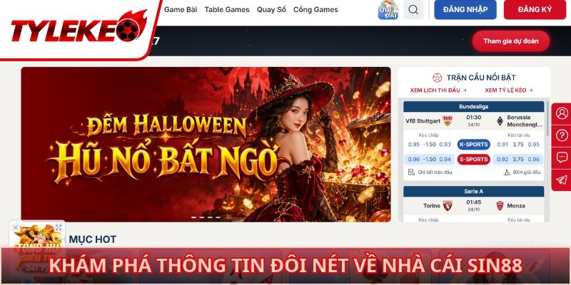 Khám phá thông tin đôi nét về nhà cái Sin88
