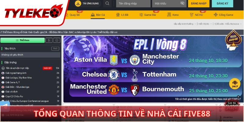 Tổng quan thông tin về nhà cái FIVE88