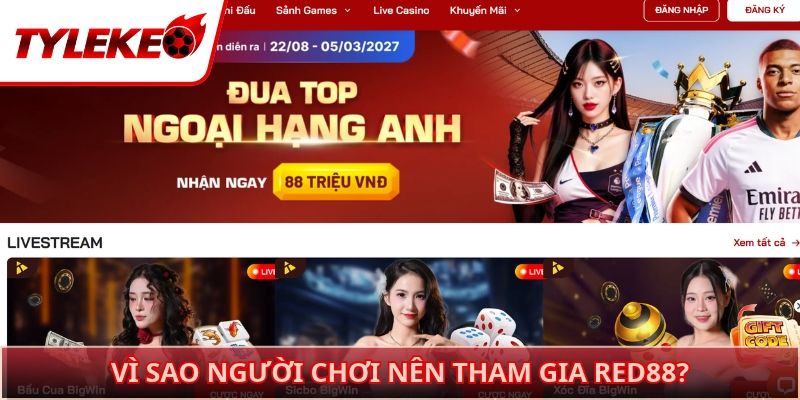 Vì sao người chơi nên tham gia RED88?
