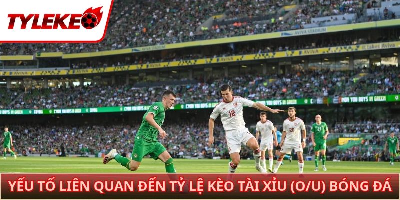 Yếu tố liên quan đến tỷ lệ kèo tài xỉu (O/U) bóng đá